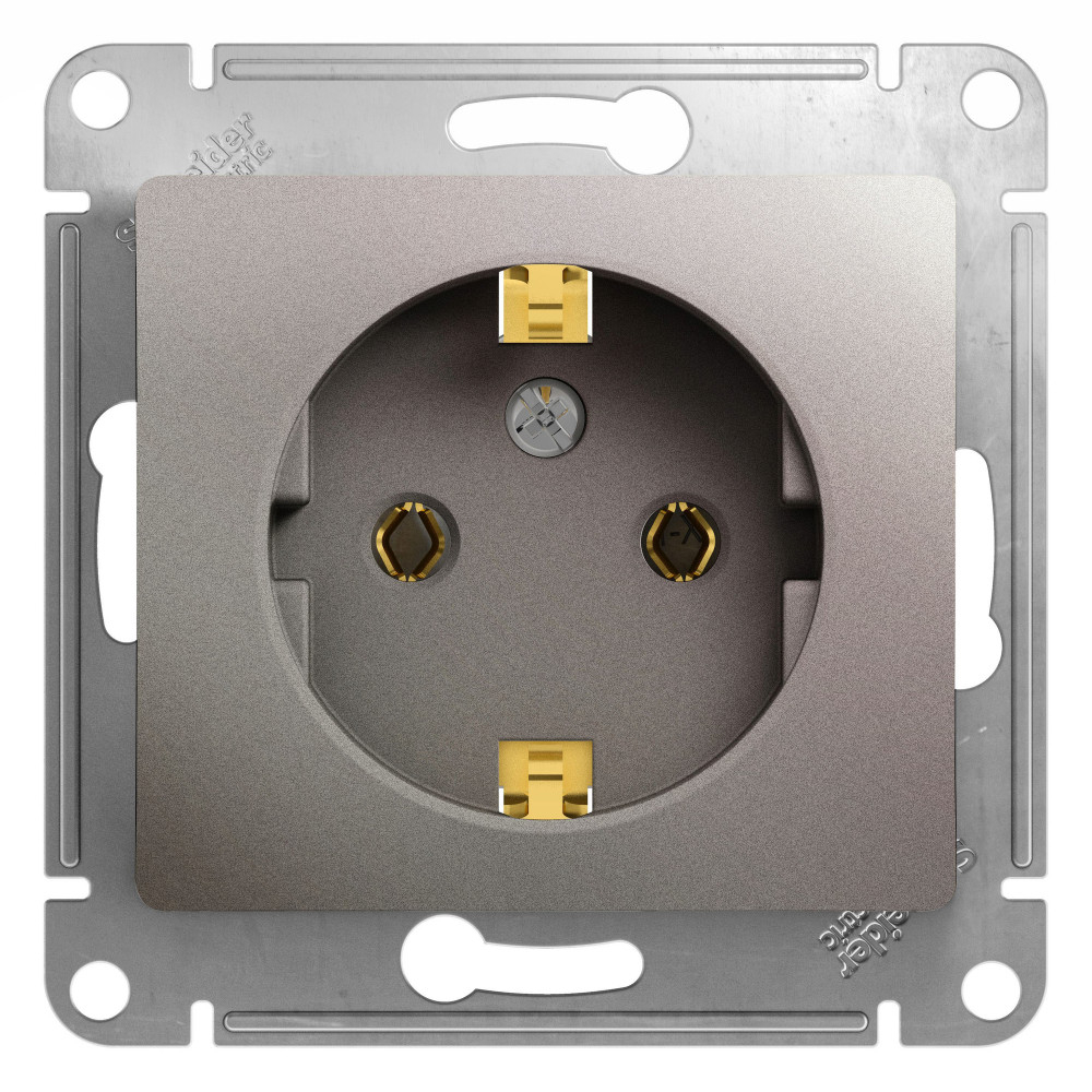 Розетка Шнайдер Glossa с заземлением, платина (GSL001243)
Розетка Шнайдер Glossa с заземлением, платина (GSL001243)