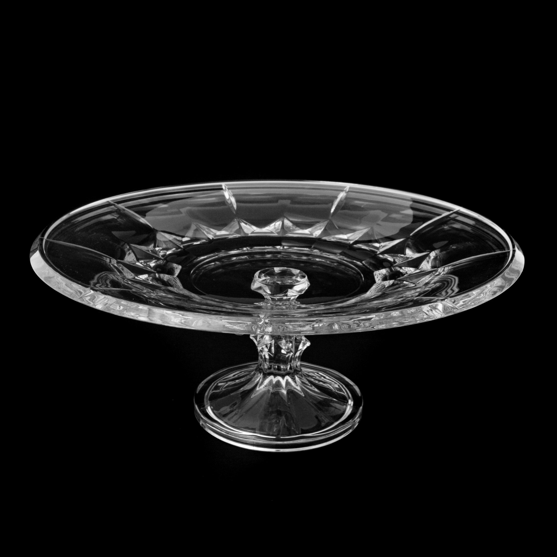 Тарелка для торта Crystal Bohemia Soho на ножке 32 см 
Тарелка для торта Crystal Bohemia Soho на ножке 32 см