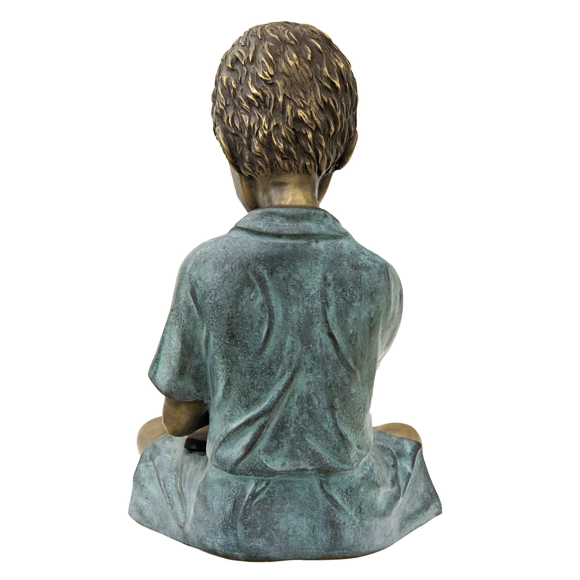 фото Фигура садовая thermobrass мальчик с книгой 40х24х32