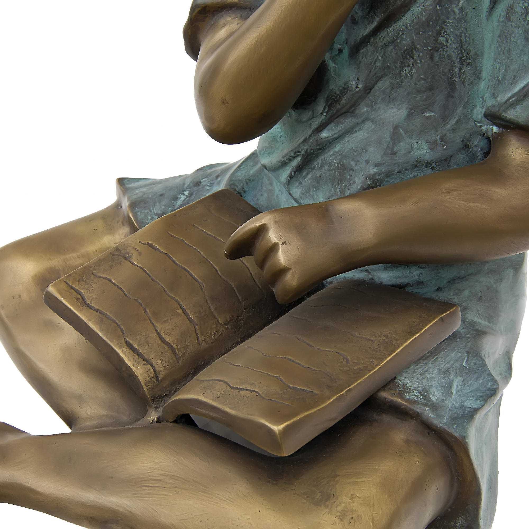 фото Фигура садовая thermobrass мальчик с книгой 40х24х32