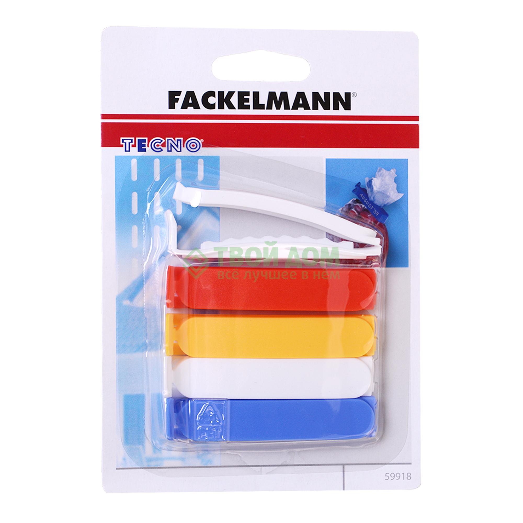 Зажимы для пакетов Fackelmann 59918, Желтый;белый
Зажимы для пакетов Fackelmann 59918, Желтый;белый