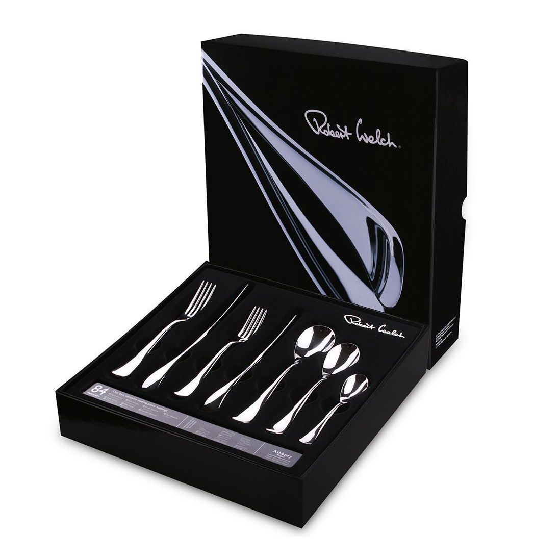 фото Набор столовых приборов robert welch ashbury bright 12 персон 84 предмета robert welsh