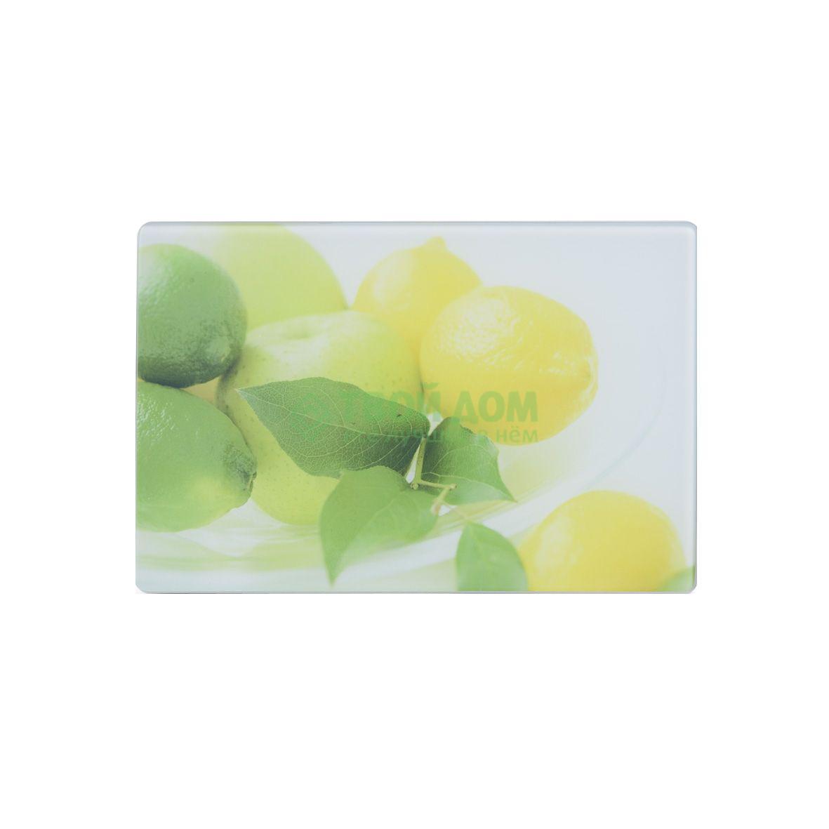 фото Разделочная доска zeller лимоны стекло (26261)