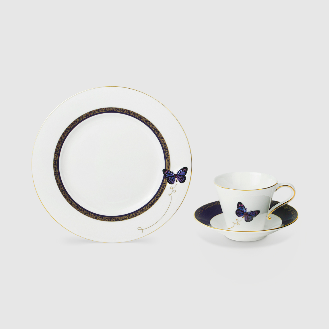 фото Набор чайный hankook/prouna баттерфляй 3 предмета