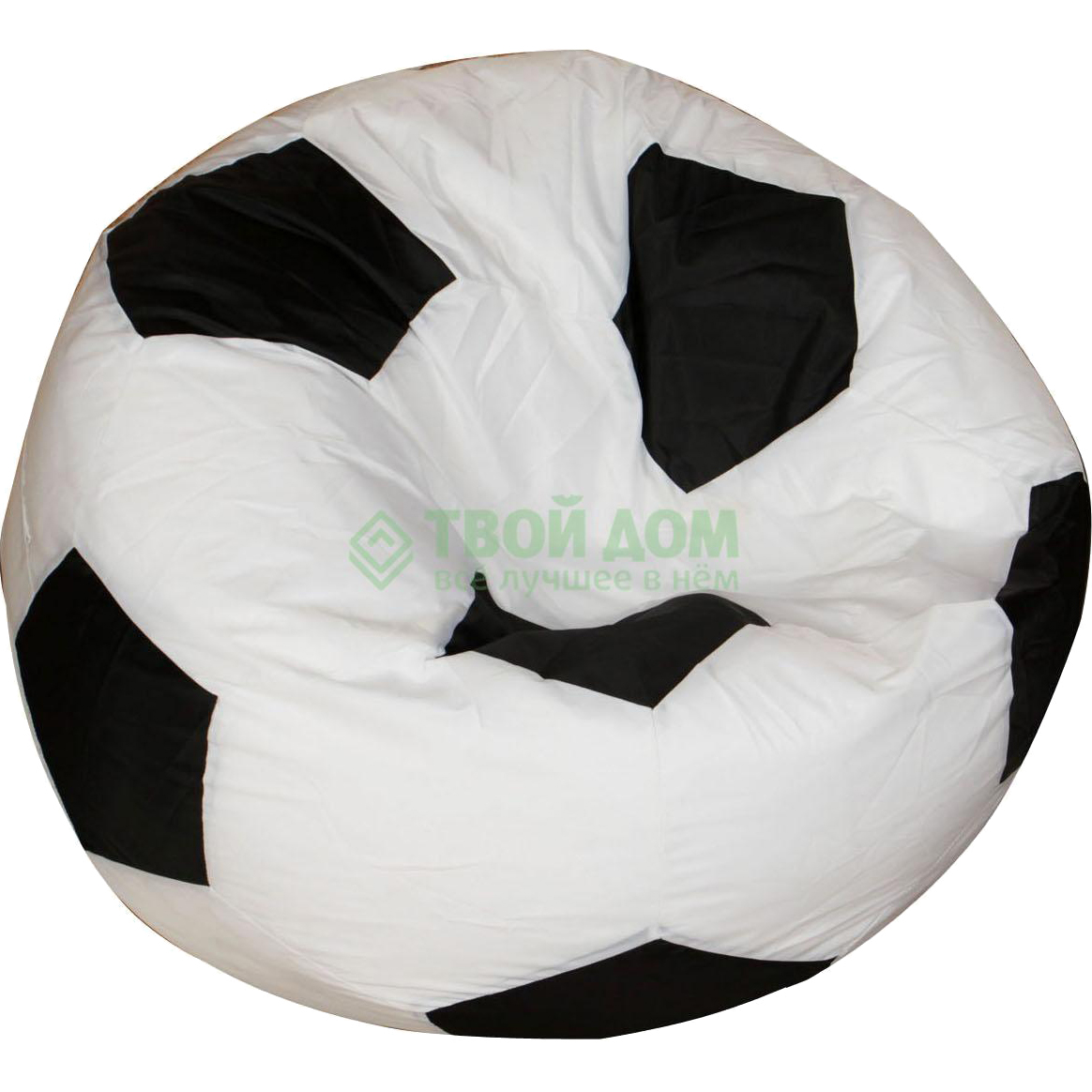 фото Кресло-мешок dreambag мяч бело-черный оксфорд