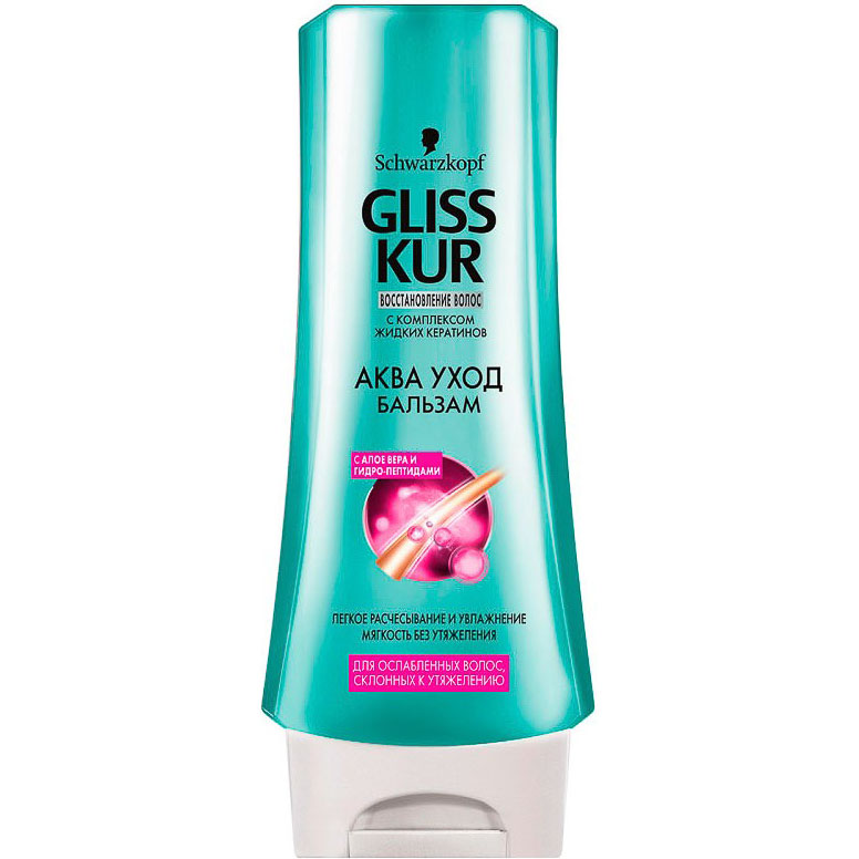 Бальзам для волос Gliss Kur Аква Уход 200 мл
Бальзам для волос Gliss Kur Аква Уход 200 мл