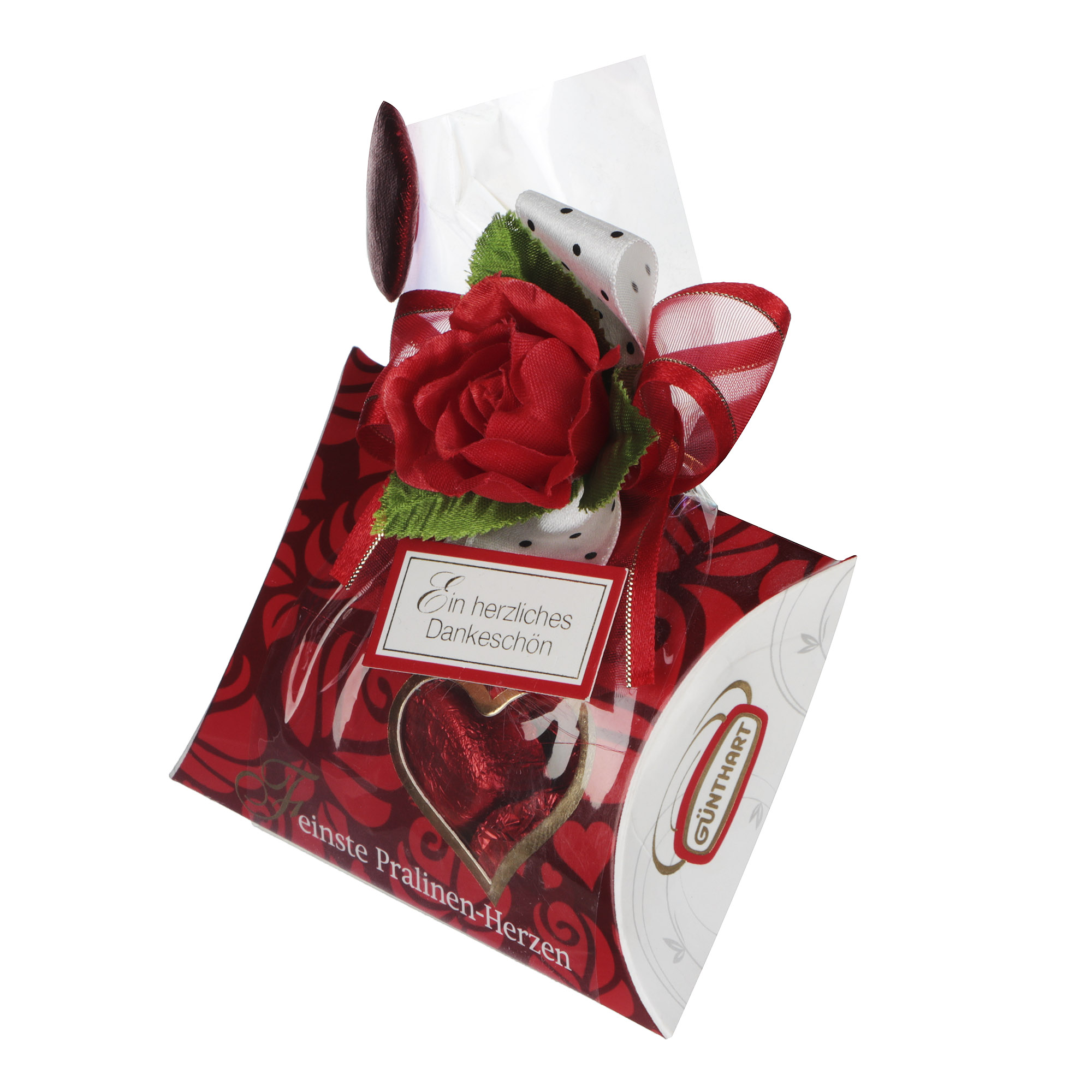 Конфеты Gunthart сердечки в шоколаде с розой, 64 г 
Конфеты Gunthart сердечки в шоколаде с розой, 64 г