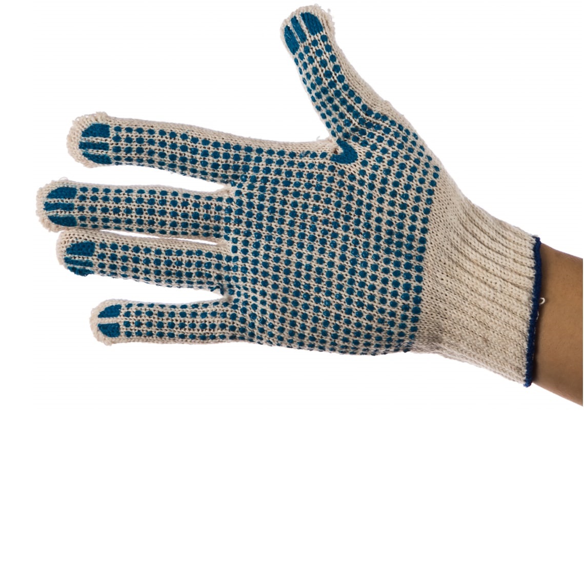 фото Перчатки трикотажные dexx, 7 класс, х/б, с защитой от скольжения