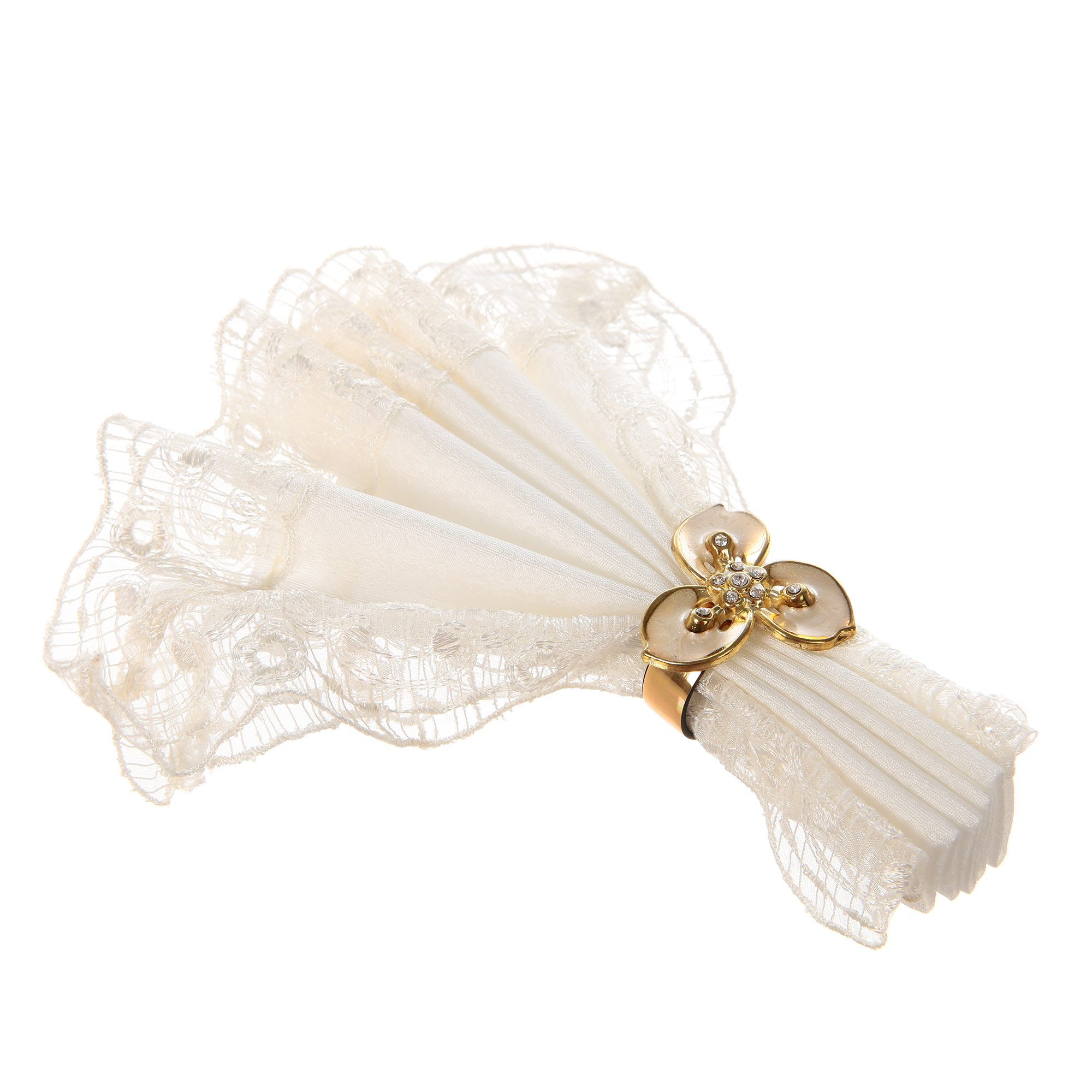 фото Скатерть 160х220+ 6 салфеток с кольцами monalife calvina