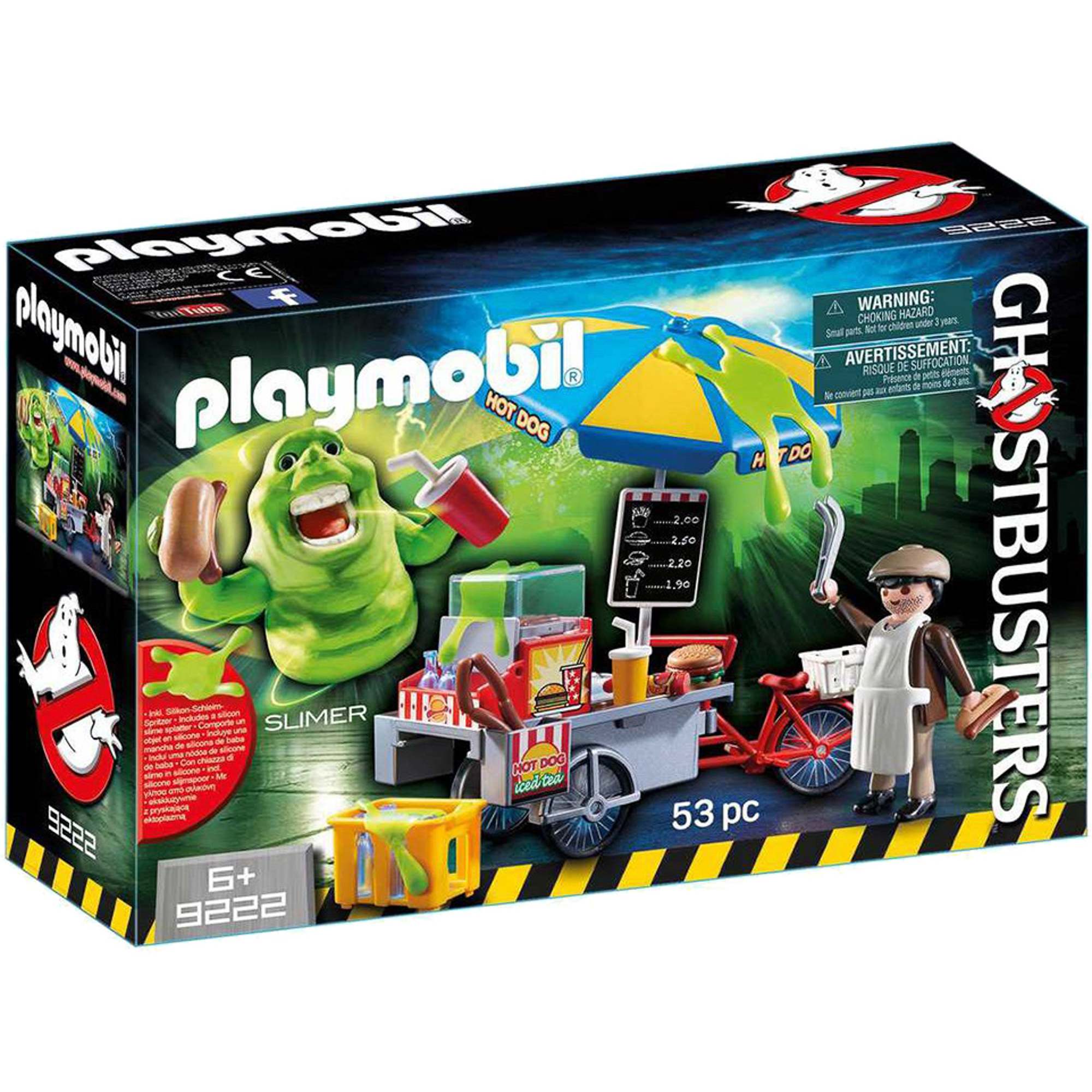 фото Игровой набор playmobil охотники за привидениями лизун и торговая тележка с хот-догами