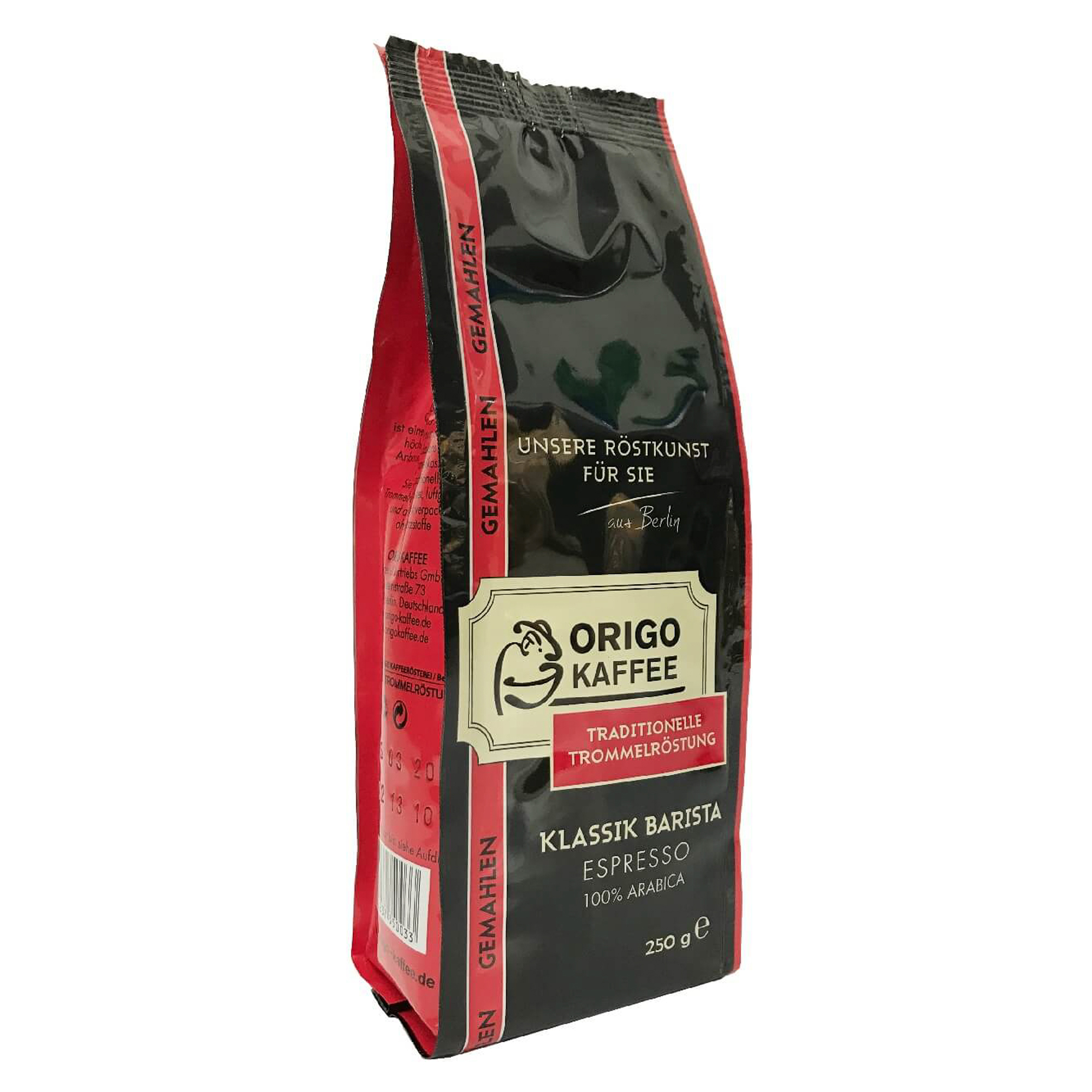 Кофе молотый ORIGO Klassik Barista Espresso 250 г
Кофе молотый ORIGO Klassik Barista Espresso 250 г