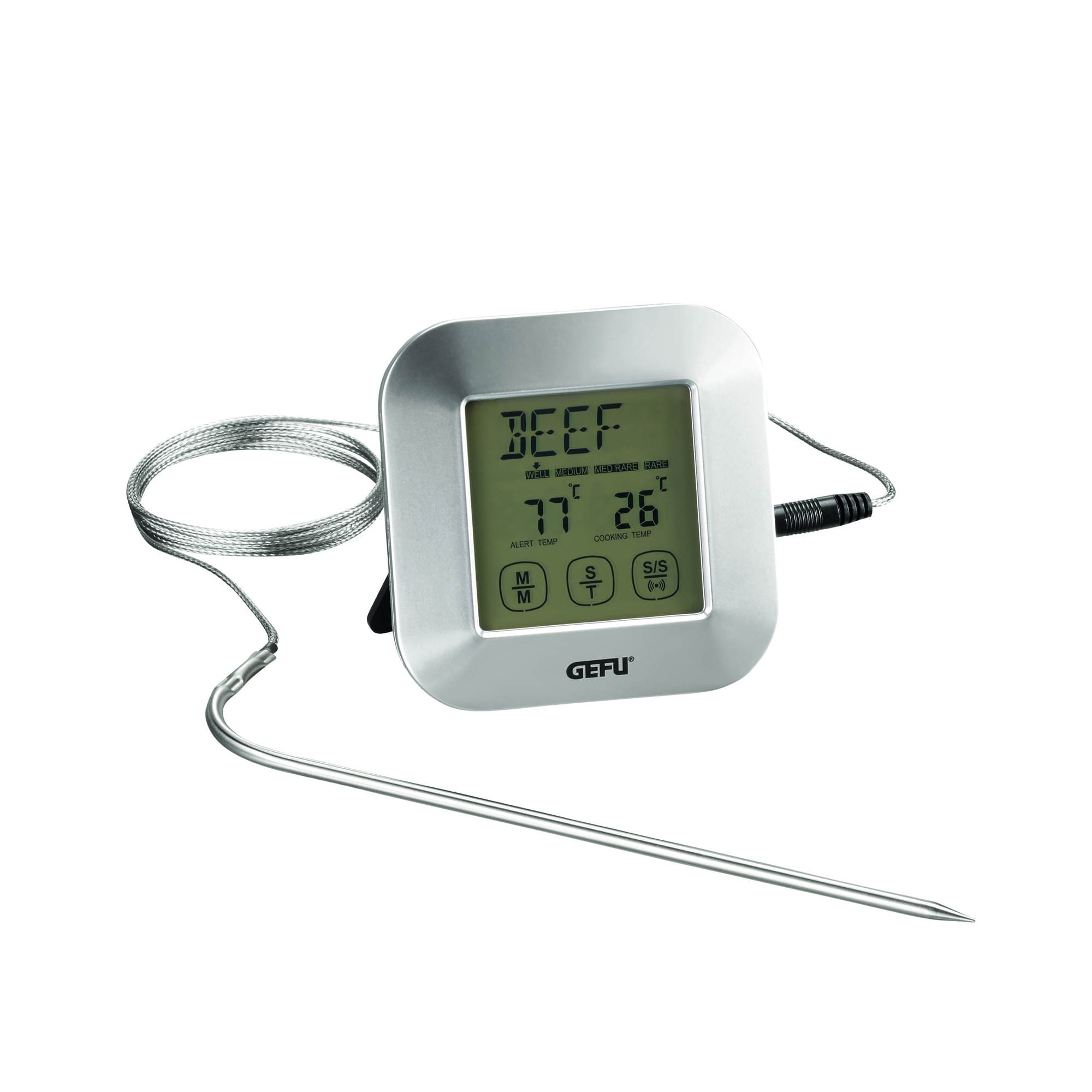 фото Цифровой термометр gefu пунто для жаркого с таймером 8,5х8,5 см