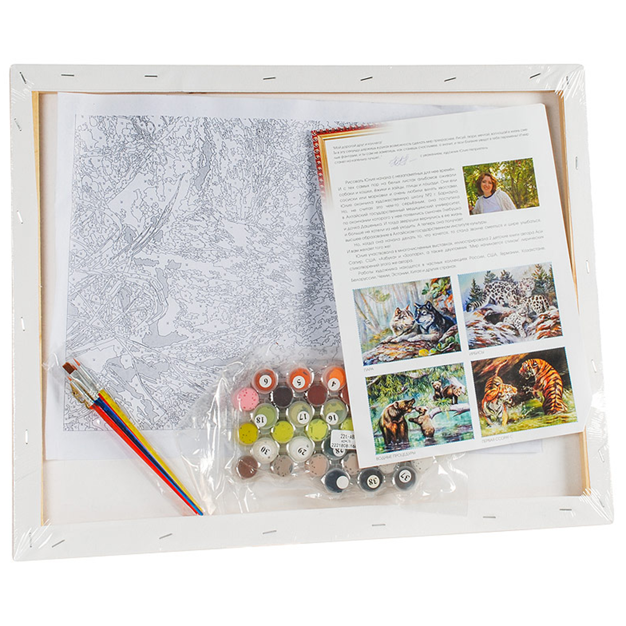 фото Набор для творчества белоснежка "живопись на холсте" подмосковье