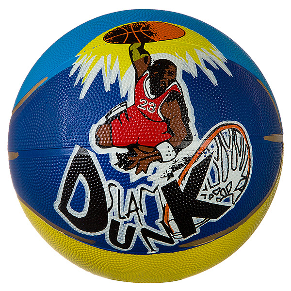 фото Мяч баскетбольный, №5 резин., цветной , "slam dunkl",rb103 gratwest