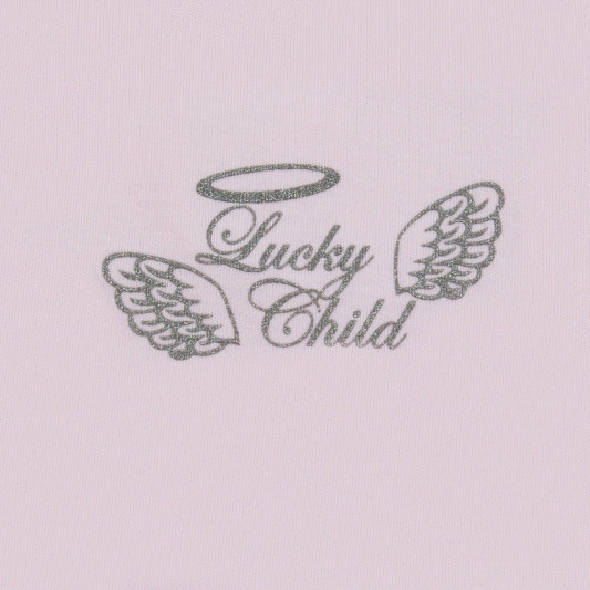 фото Комбинезон lucky child с капюшоном ангелочки розовый 74-80