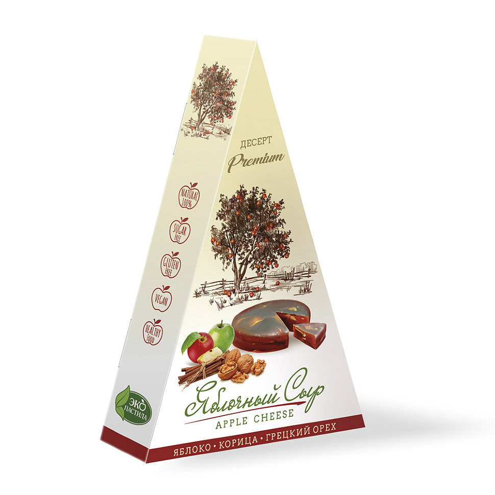 Яблочный сыр с корицей и грецким орехом Эко пастила 120 г
Яблочный сыр с корицей и грецким орехом Эко пастила 120 г