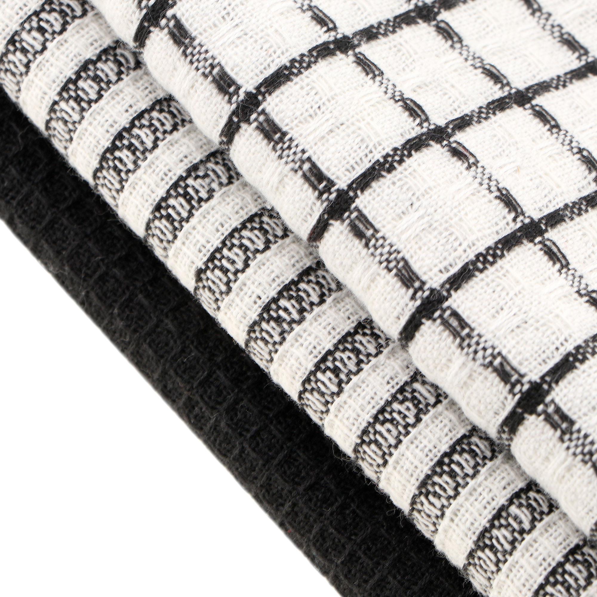 фото Полотенце кухонное homelines textiles 40x60шт dk grey 3шт/набор