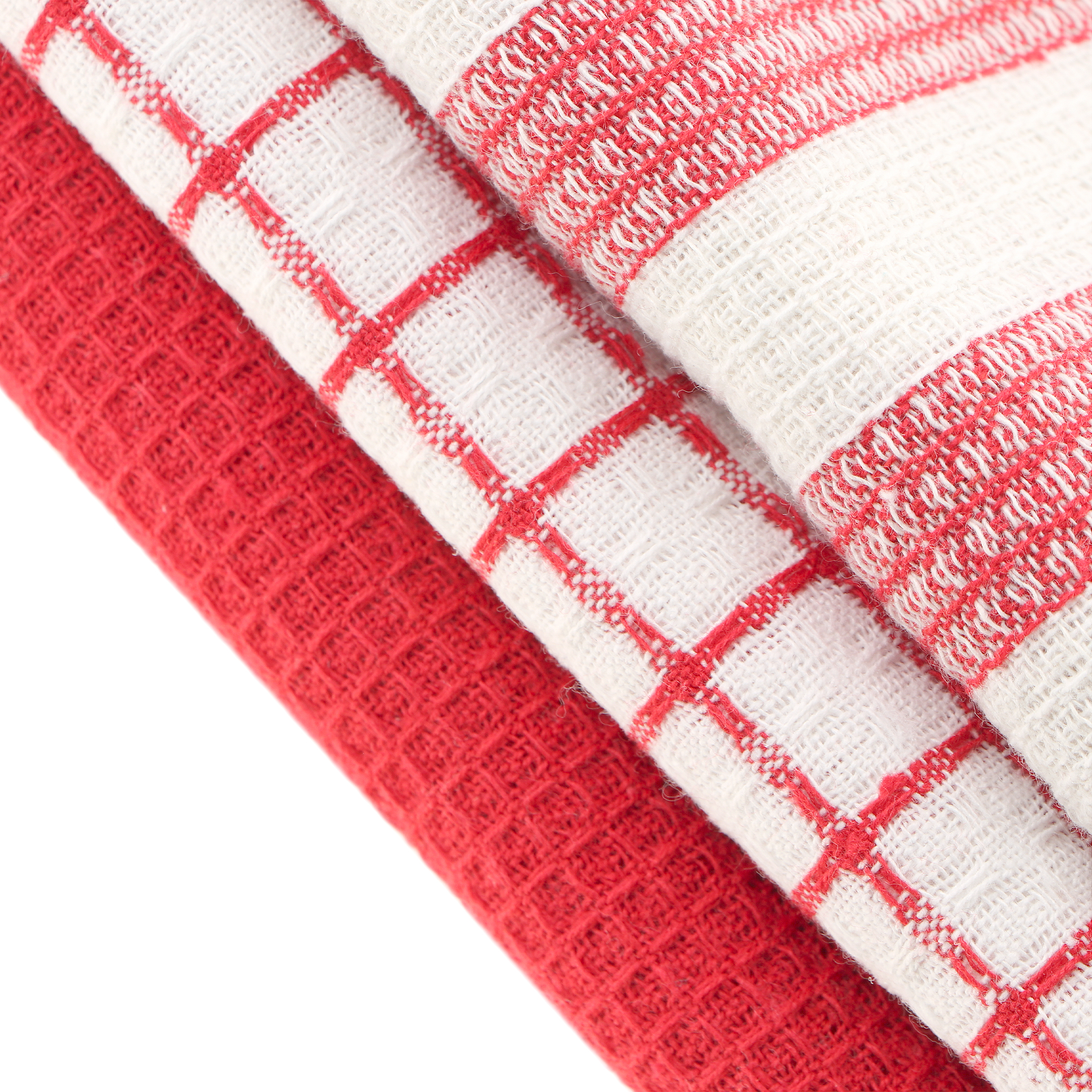 фото Полотенце кухонное homelines textiles 40x60шт red 3шт/набор