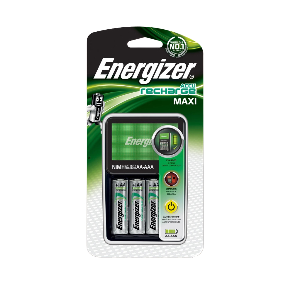 фото Устройство зарядное energizer charger maxi eu + 4 аккум. aa 2000 mah