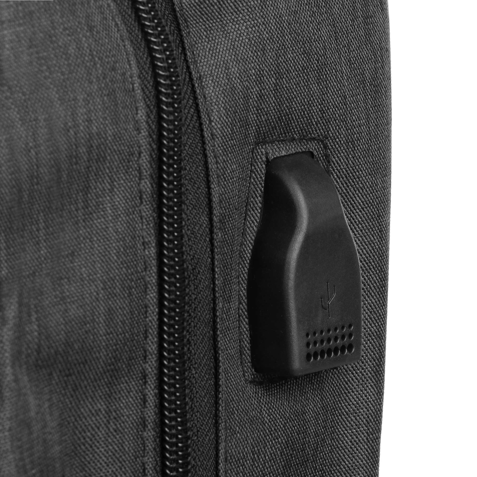 фото Рюкзак baoding чёрный деловой 30x12x42cm