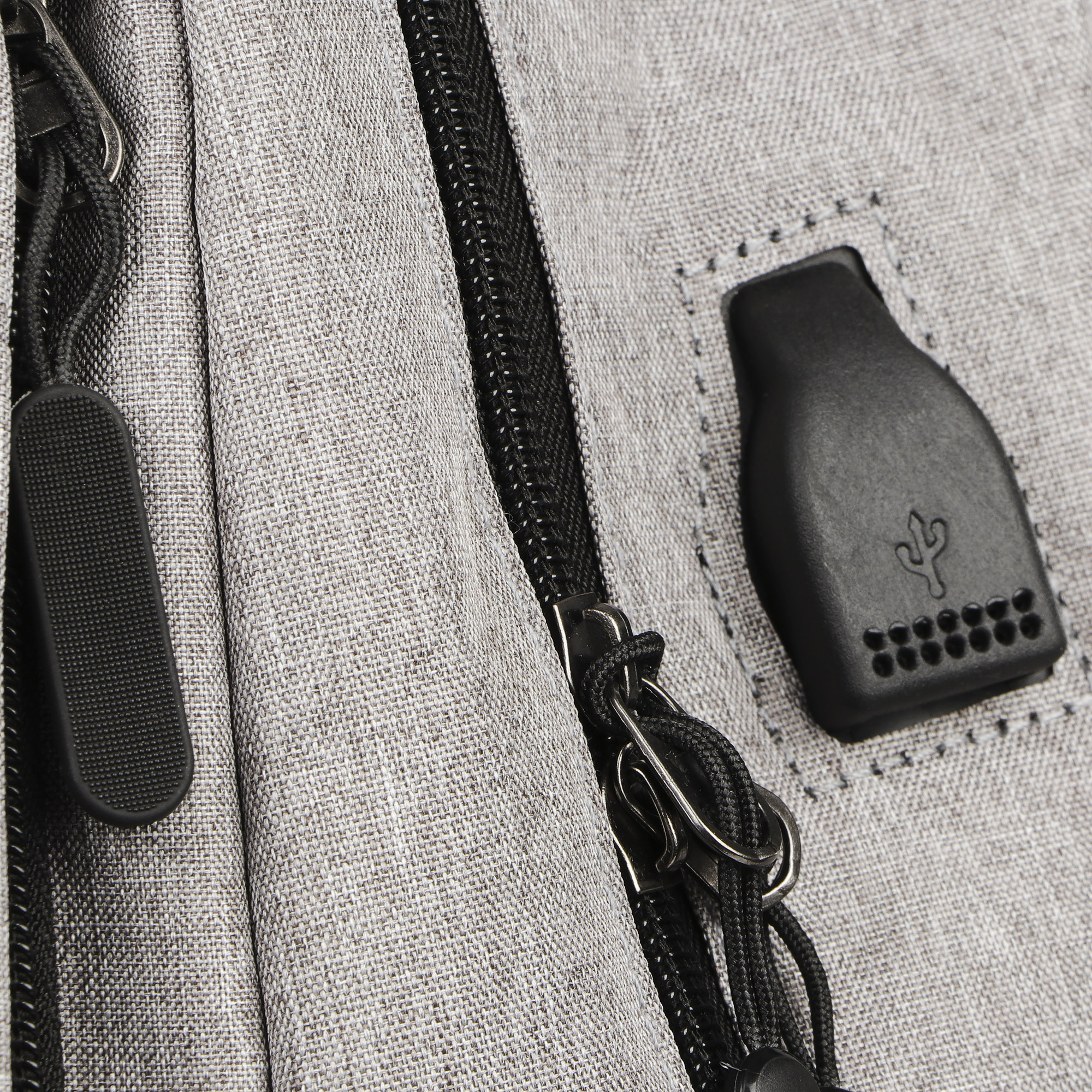 фото Рюкзак baoding серый деловой 30х12х42 см