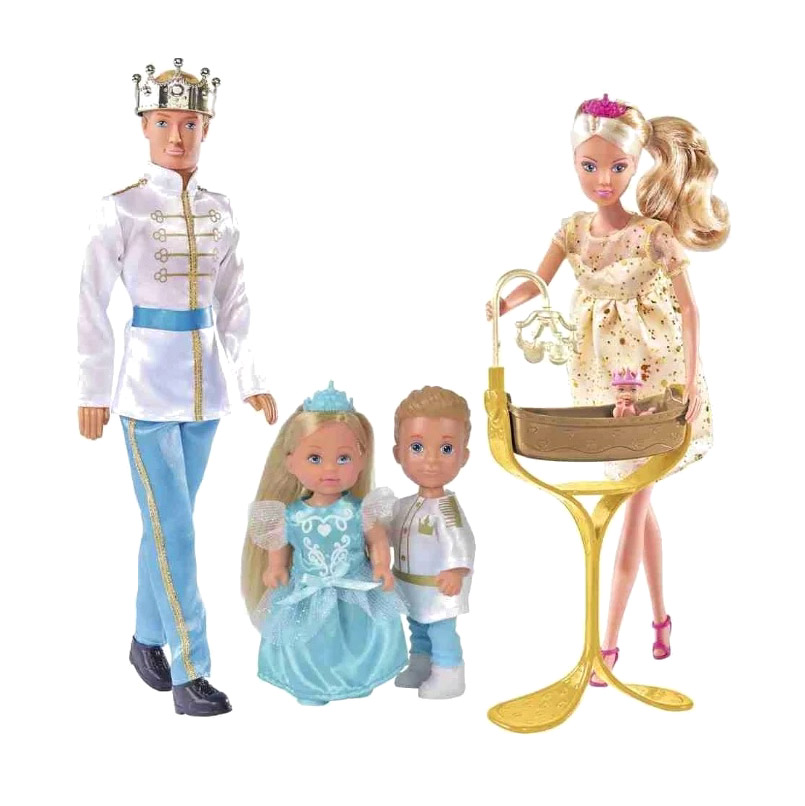 фото Набор кукол королевская семья штеффи, кевин, еви, тимми simba