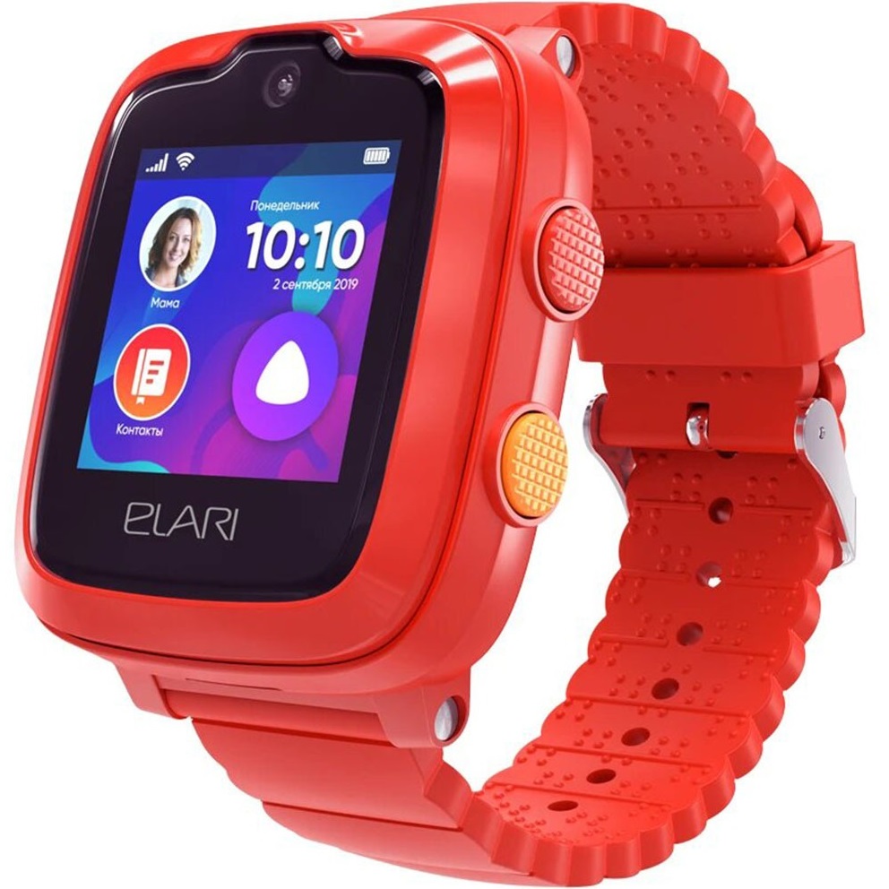 фото Умные часы elari kidphone 4g с алисой red