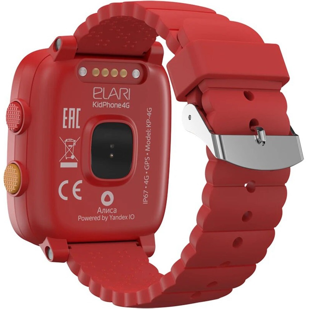 фото Умные часы elari kidphone 4g с алисой red