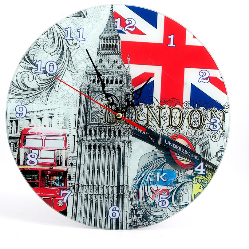 фото Часы лондон настенные русские подарки 30см