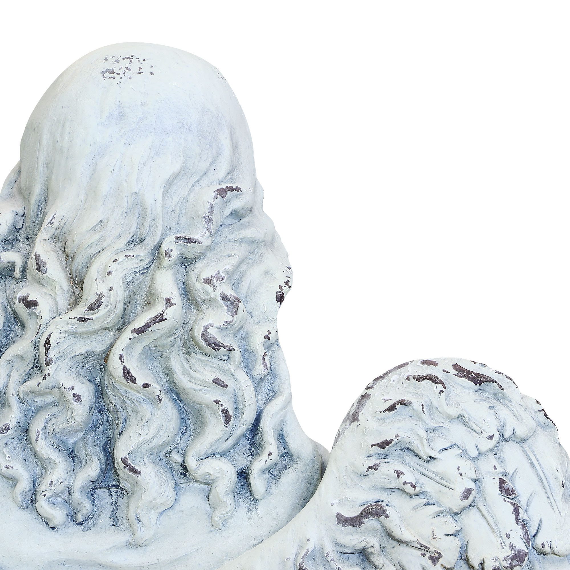 фото Фигура садовая shimmer arts ангел с книгой 60х48х115 см