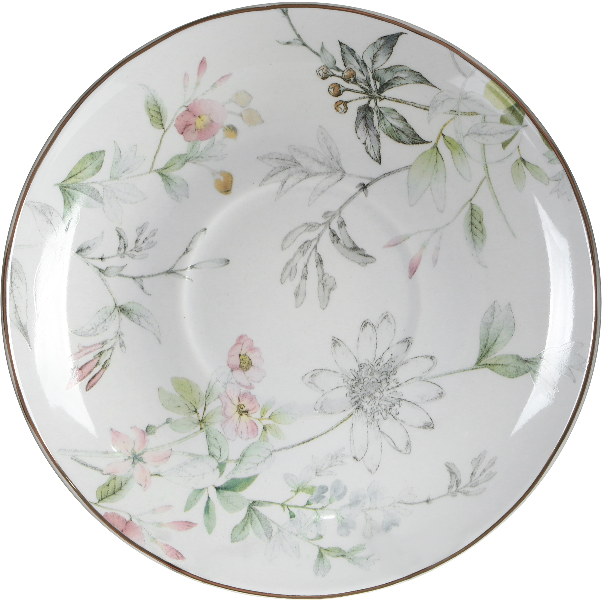 фото Набор чайных пар belle чашка+блюдце 6 шт french garden