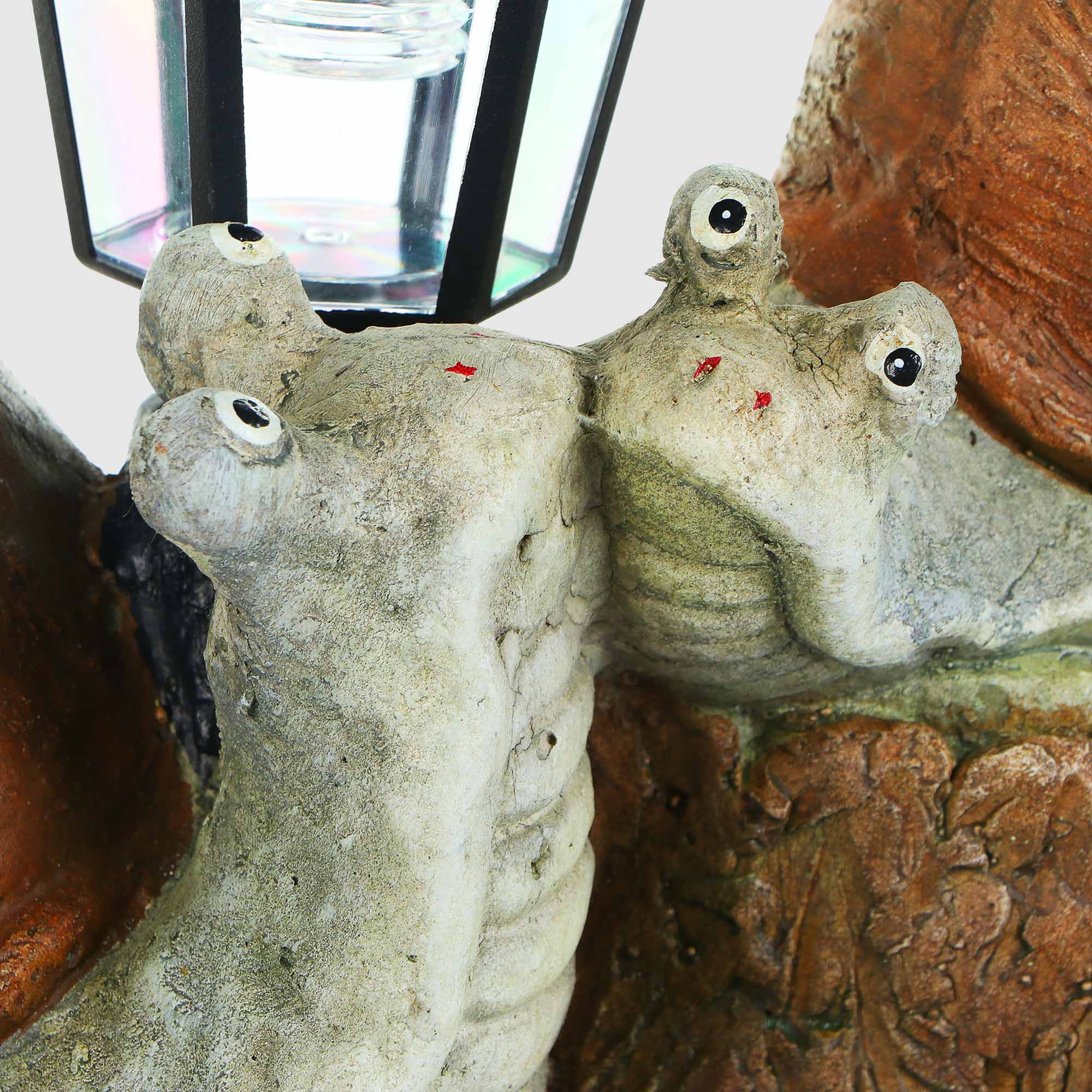 фото Фигура садовая-фонарь delux quanzhou улитки на солнечной батарее 30х21