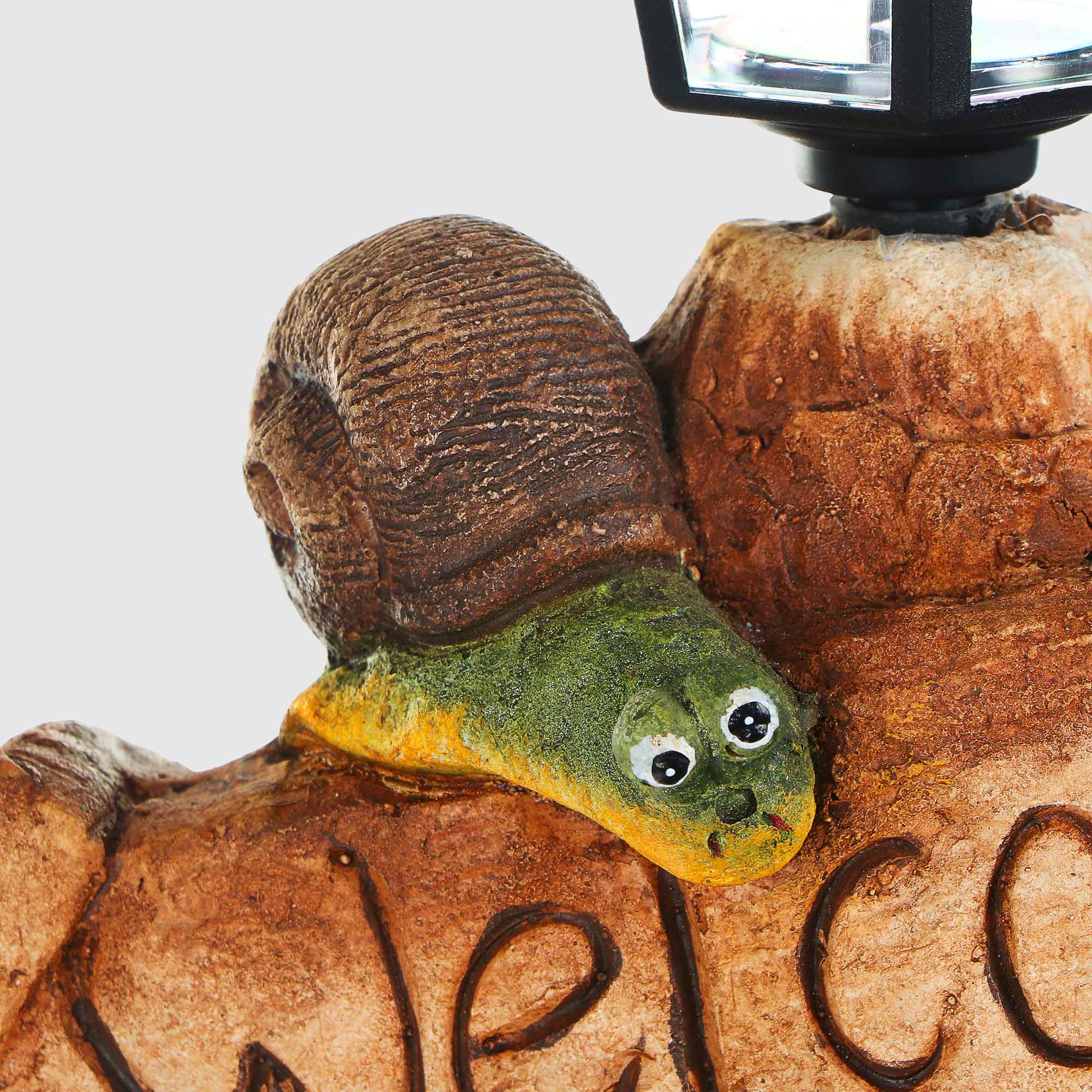 фото Фигура садовая-фонарь delux quanzhou welcome на солнечной батарее 24х34,5