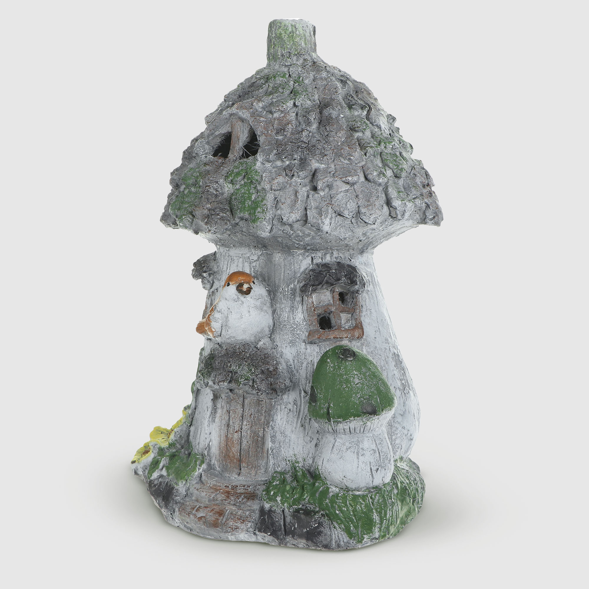 фото Фигура садовая delux quanzhou домик на солнечной батарее 24х38