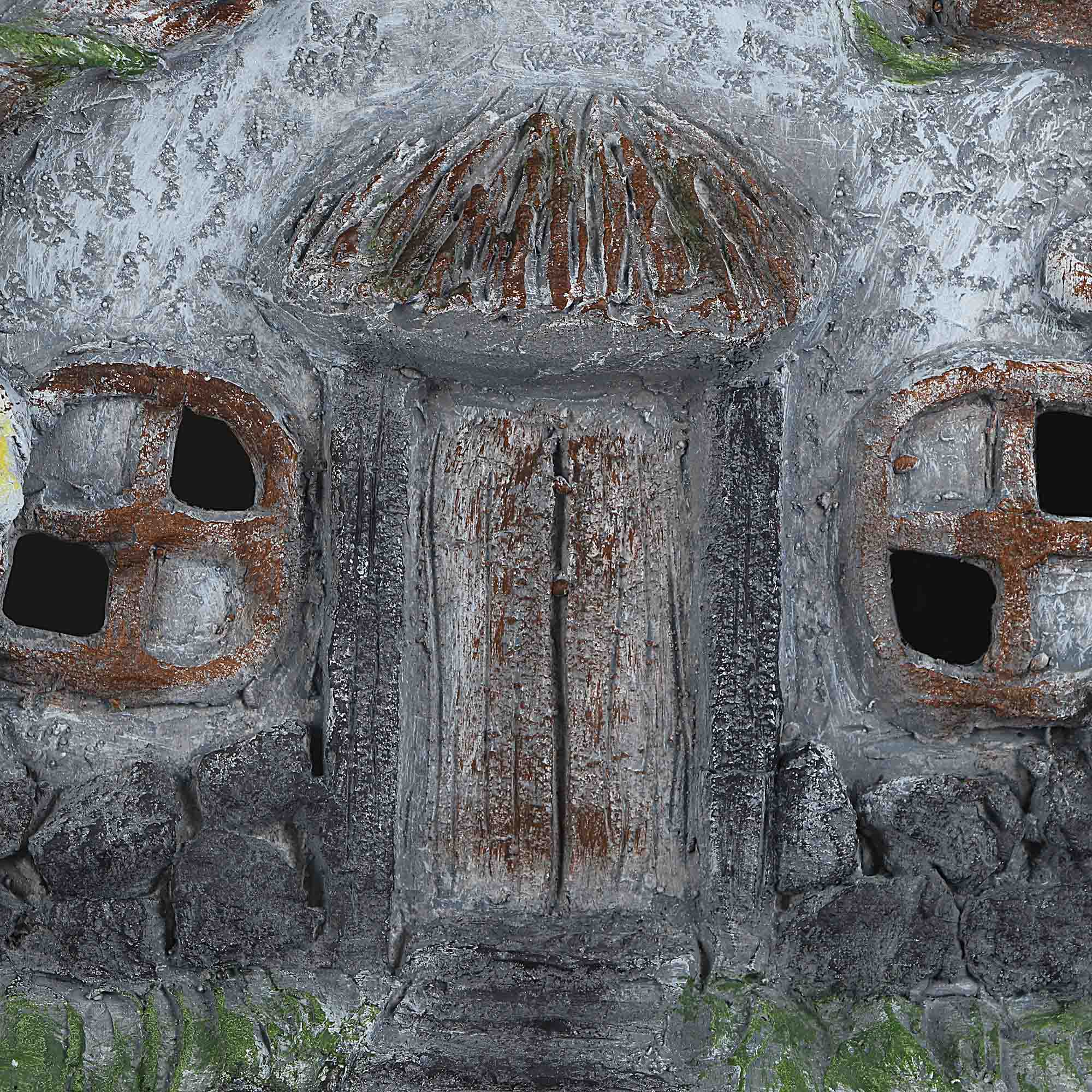 фото Фигура садовая delux quanzhou домик на солнечной батарее 29х37