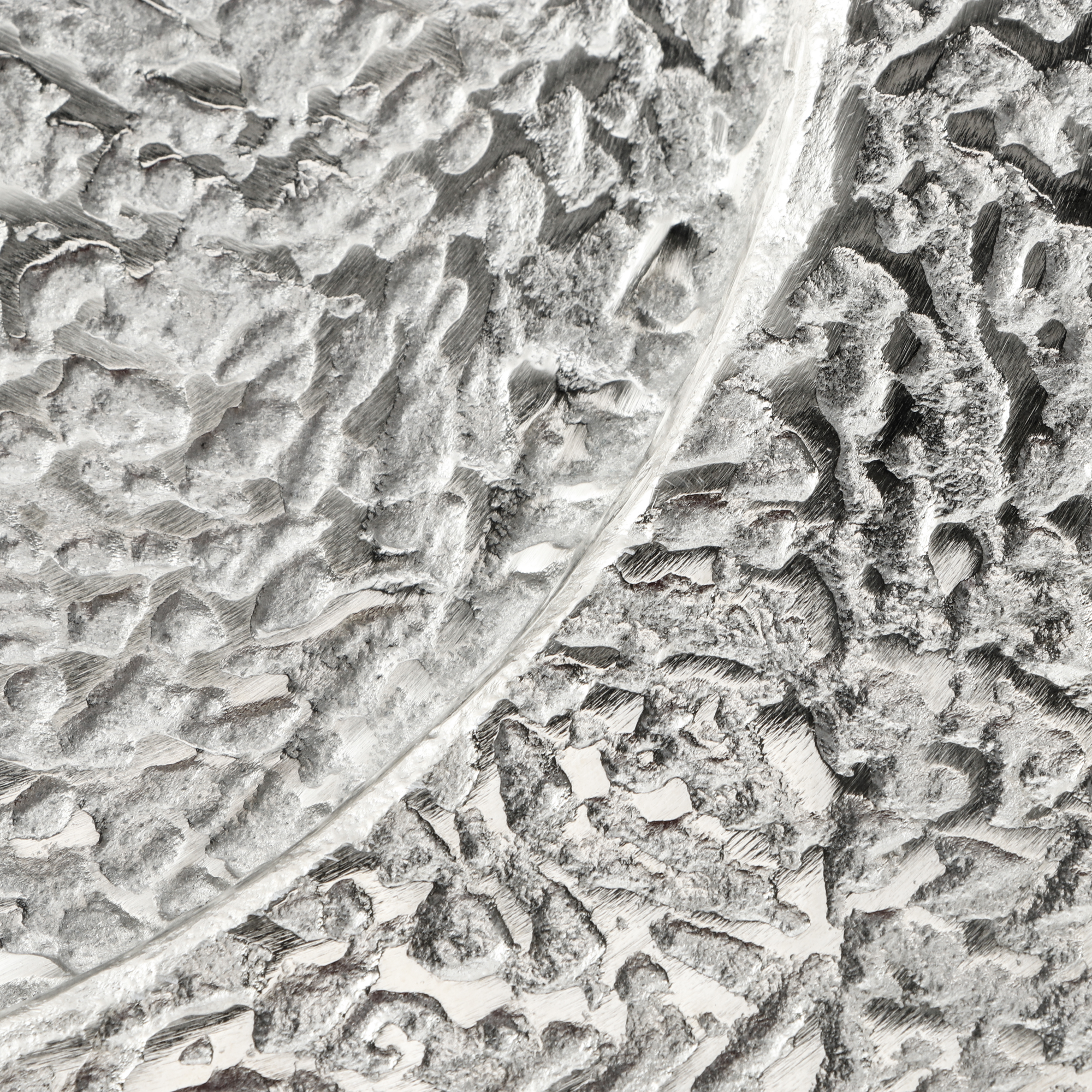 фото Тарелка подстановочная a la mode home серебряная 38 см