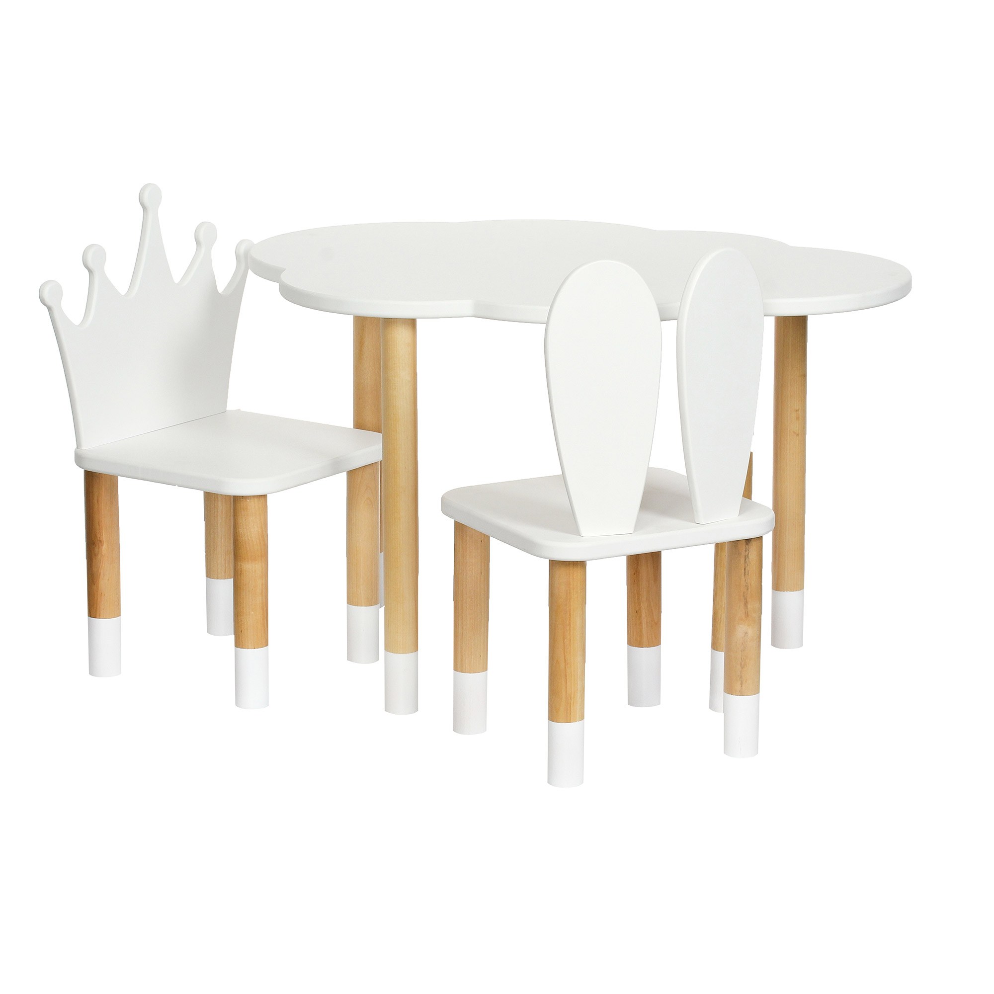 фото Стул tmd зайка 28х28х55 белый