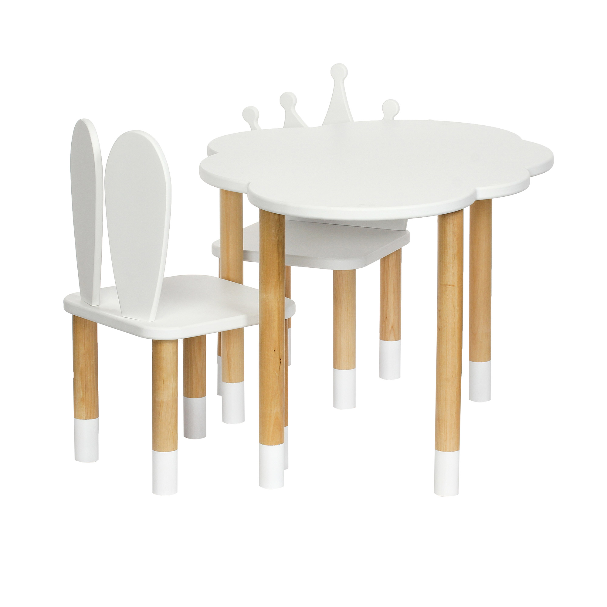 фото Стул tmd зайка 28х28х55 белый