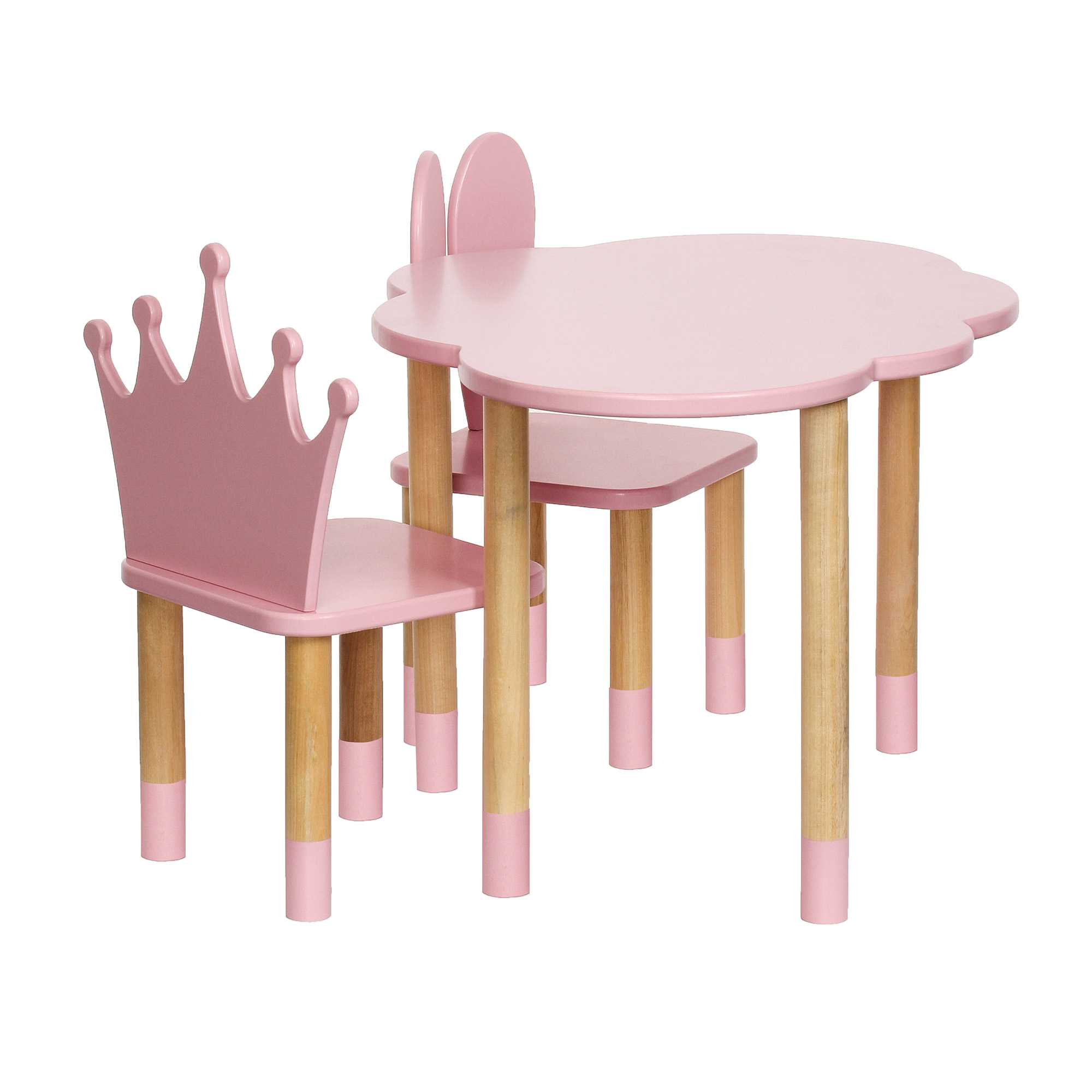 фото Стул tmd корона 28х28х55 розовый