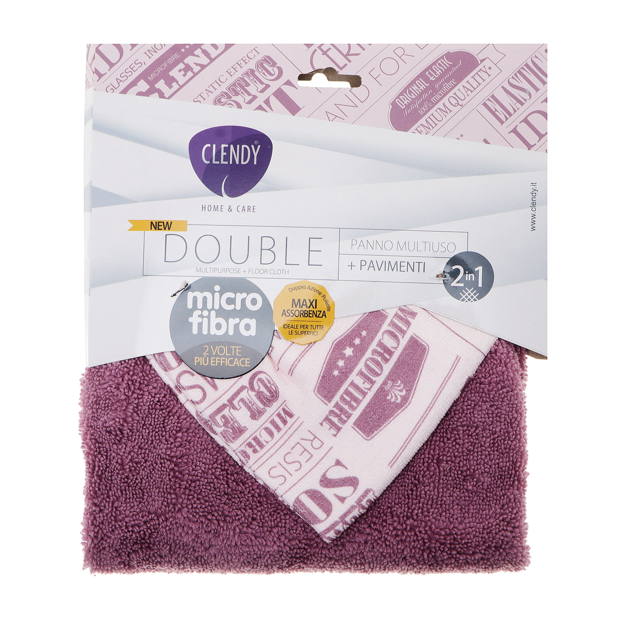 фото Набор тряпок clendy из микрофибры 2 шт в ассортименте