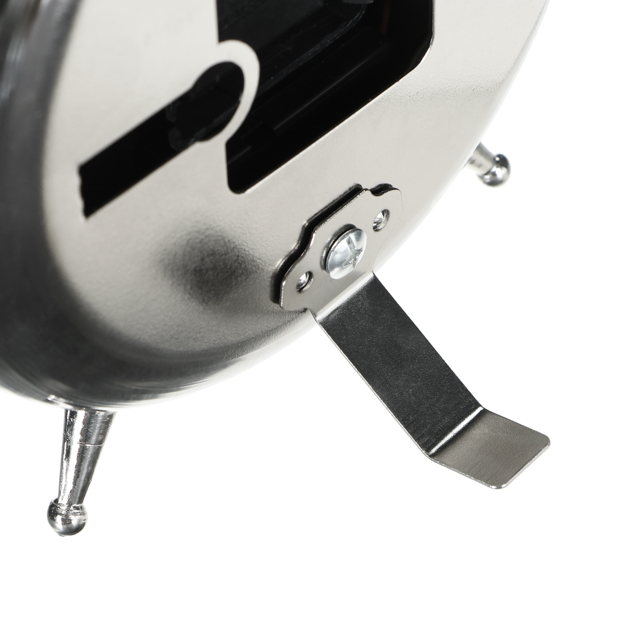 фото Часы настольные istime gear серебряные 18,5х5,6х25 см