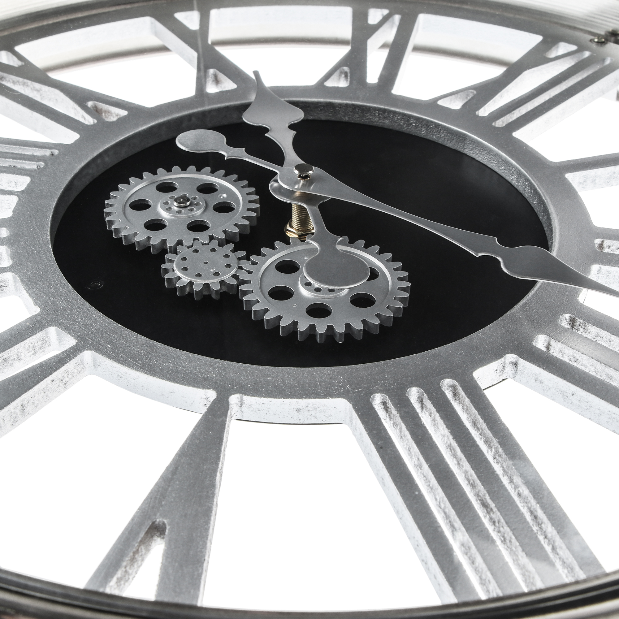 фото Часы istime настенные gear 44,5х6 см серебряные