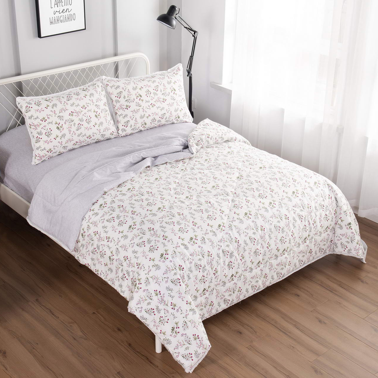 фото Комплект постельного белья sofi de marko люсиль №12 с одеялом семейный/дуэт