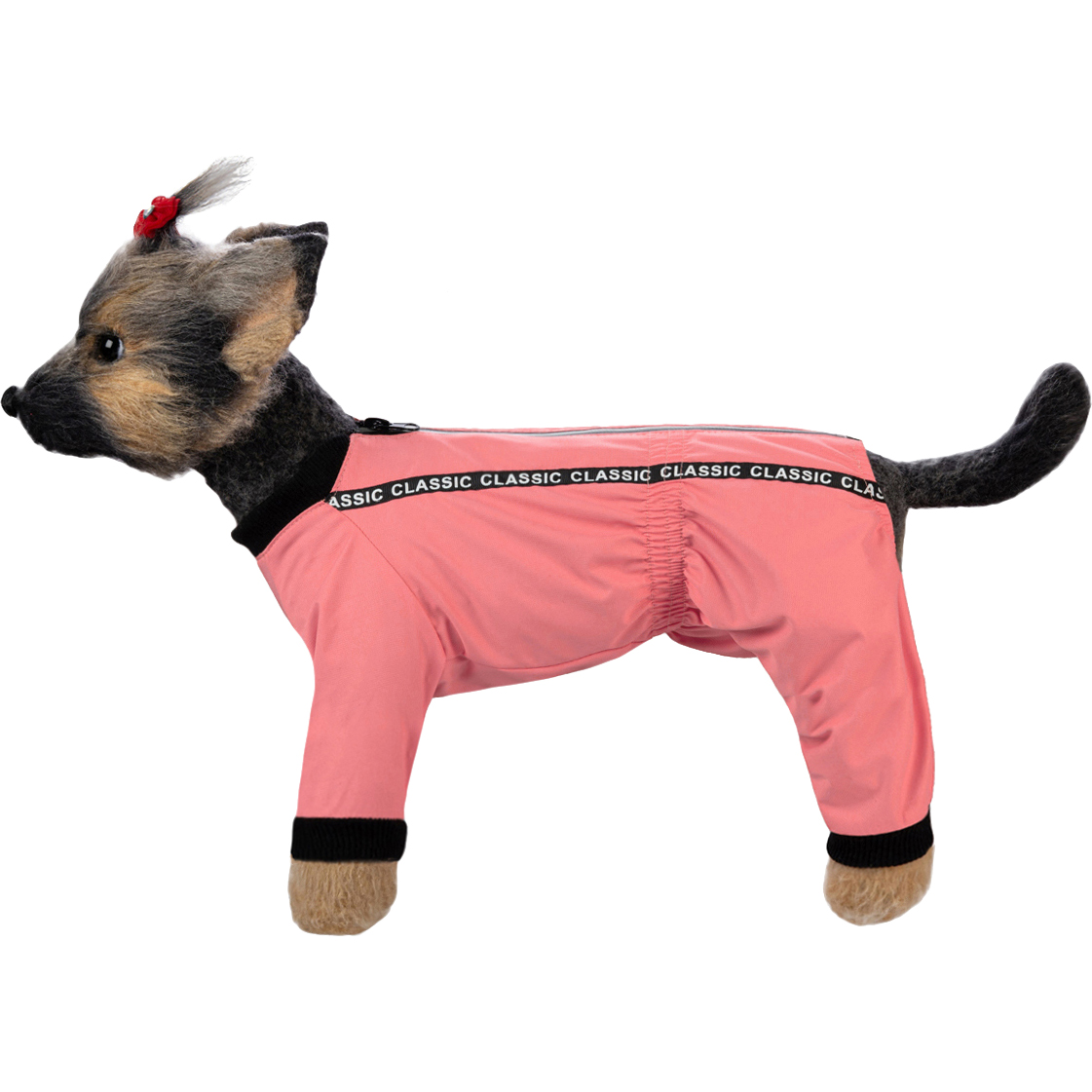 фото Дождевик для собак dogmoda мартин розовый для девочки размер 3