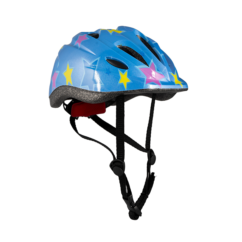 фото Шлем детский maxiscoo размер s, голубой с рисунком msc-h082001s