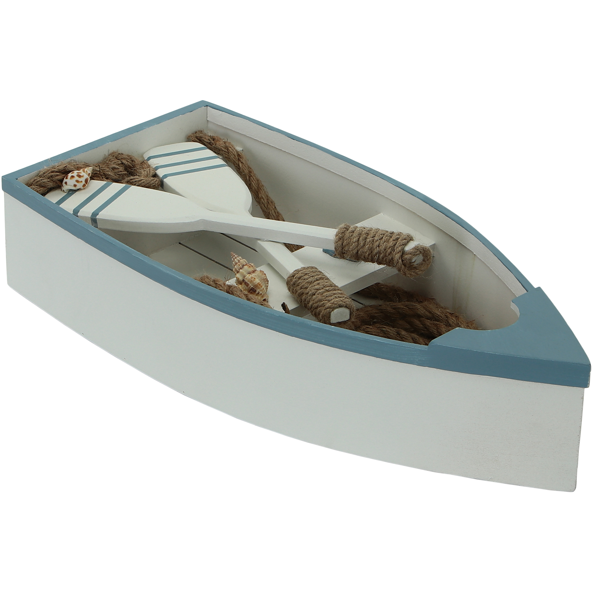 фото Декор koopman лодка с веслами 18,5х8х40,5 см
