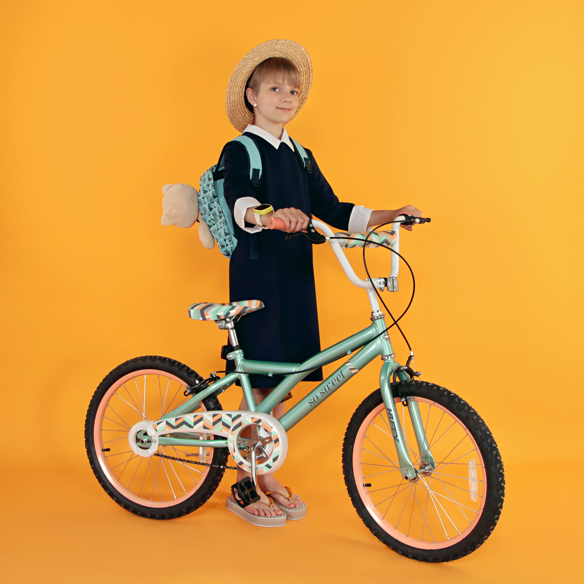 фото Велосипед детский huffy so sweet, бирюзовый, 20, для девочек