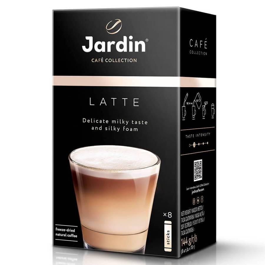 Кофе растворимый Jardin Latte 3в1, 8 стиков x18 г
Кофе растворимый Jardin Latte 3в1, 8 стиков x18 г