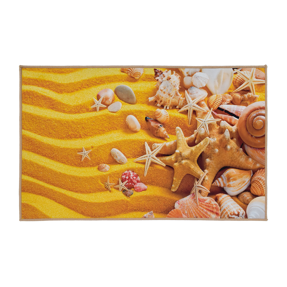 фото Коврик для ванной влаговпитывающий vortex velur spa золотой песок жёлтый 50х80 см