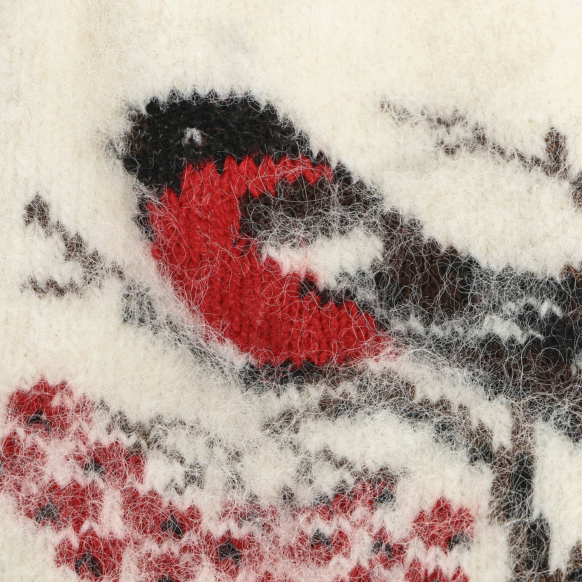 фото Варежки deer&bear снегирь белый